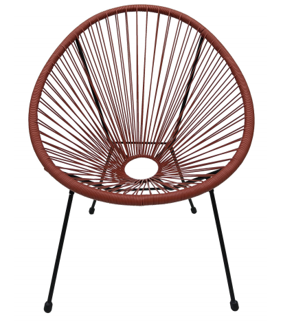 RATTAN EGG CHAIR WITH KD LEG