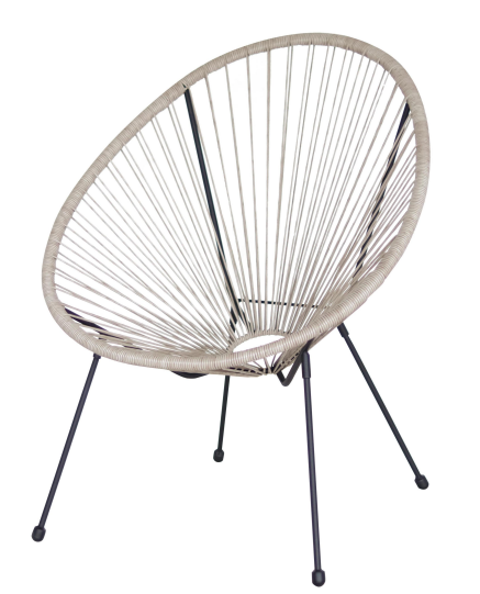 RATTAN EGG CHAIR WITH KD LEG