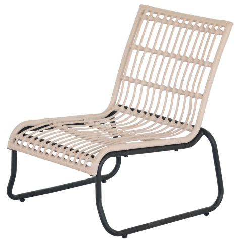 SINGLE SEAT STEEL RATTAN CHAIR